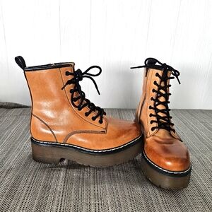 Roolee Shoes Roolee Elvis Platform Combat Boot Womens Size